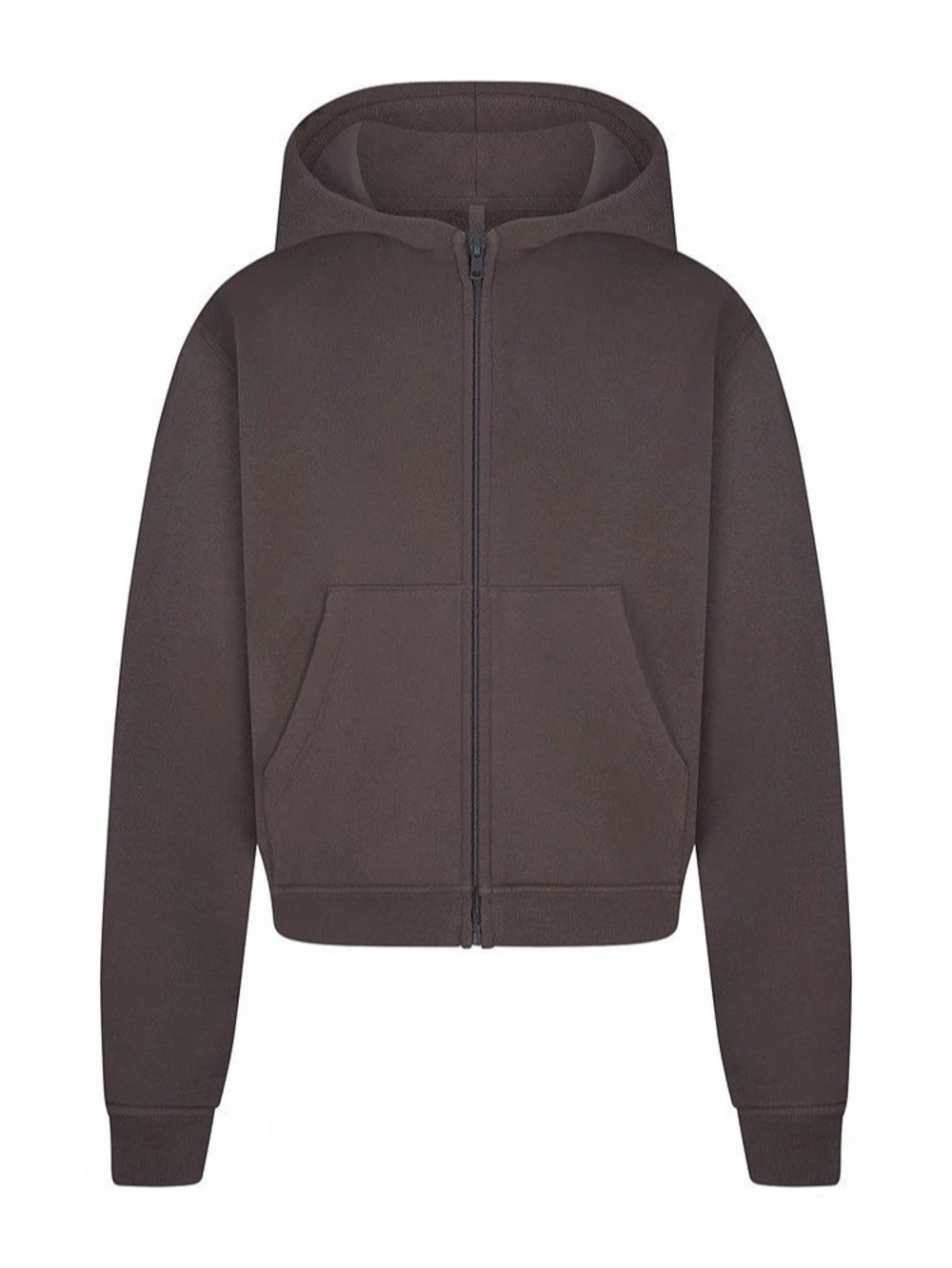 BNWT SKIMS French Terry Oversized Zip Up Hoodie in Iron Size Medium